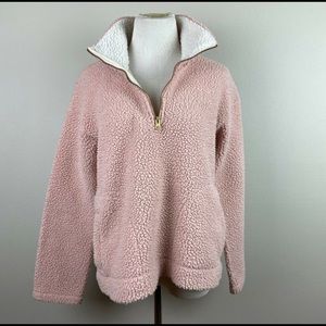 Old Navy Teddy Sherpa 1/4 Zip Fleece